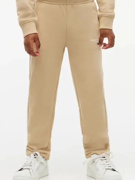 Tommy Hilfiger donji dio trenirke za djecu od pamuka bež