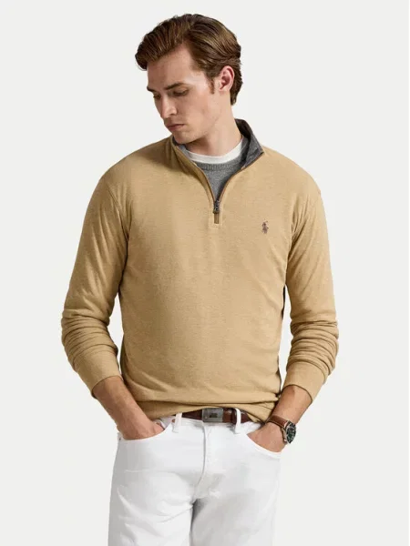 Polo Ralph Lauren Sweater majica devine dlake camel bež