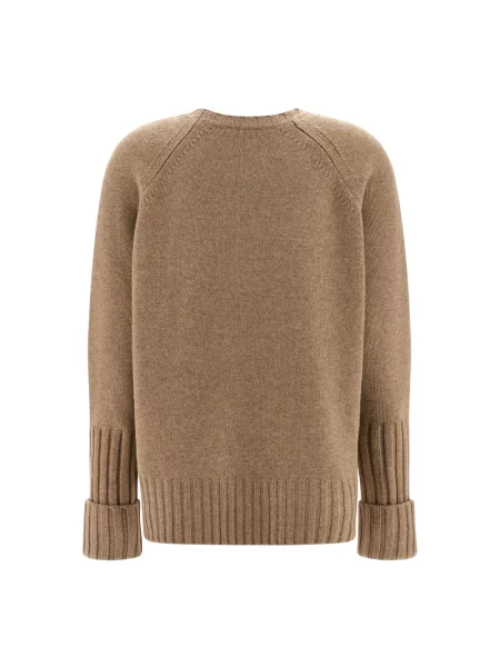 Sweter Tory Burch wełniany beżowy