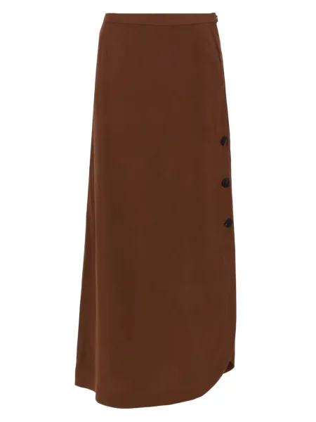 Fusta maxi Max Mara în linie A maro