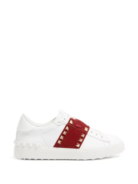 Sneakerși Valentino Garavani din piele de căprioară alb