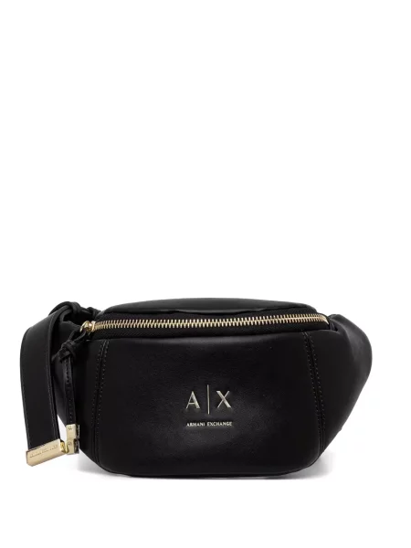 Curea Armani Exchange cu autograf negru
