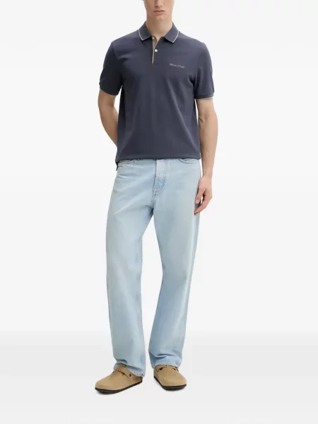 Polo Marc O'polo με αυτόγραφο μπλε