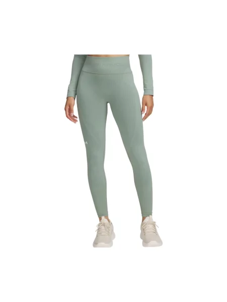 Legginsy Under Armour skórzane zielone