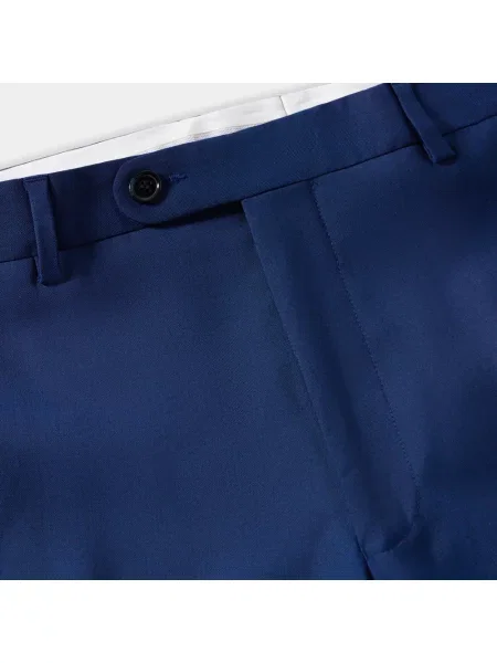 Spodnie Brooks Brothers wełniane niebieskie
