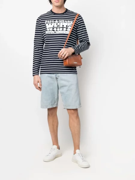 Raštuotas marškinėliai Paul & Shark mėlyna