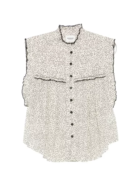Блуза Marant Etoile на точки с волани