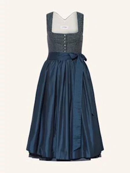 Grasegger Sukienka Bawarska Brianna gruen biała