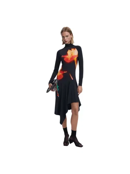 Sukienka Desigual Mila Dress Black L czarna