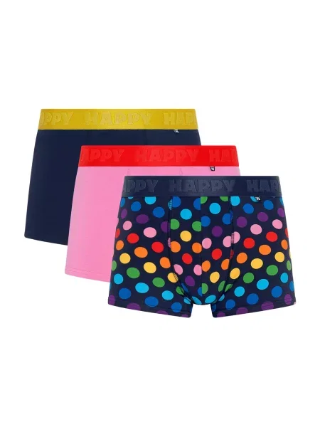 Happy Socks Boksarice mornarska roza / malina rumena