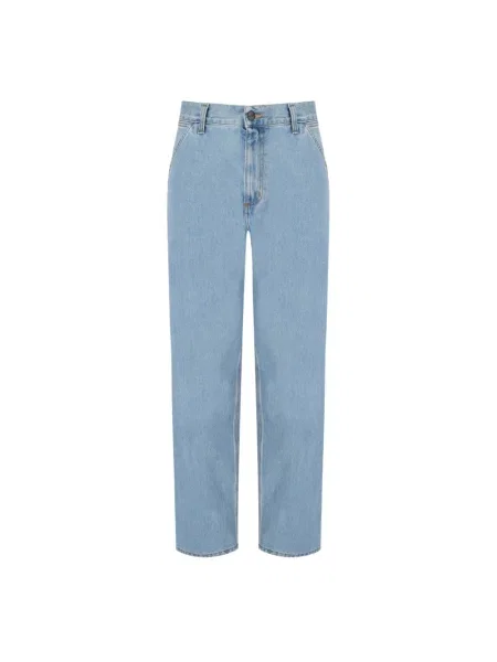 Carhartt Wip Dżinsy Single Knee Relaxed Straight Fit blau niebieskie