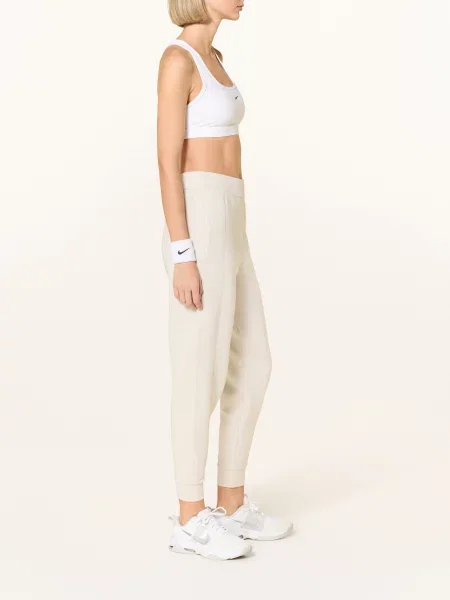 Nike Spodnie Treningowe beige beżowe