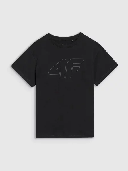 4F koszulka t-shirt dla chłopca czarna