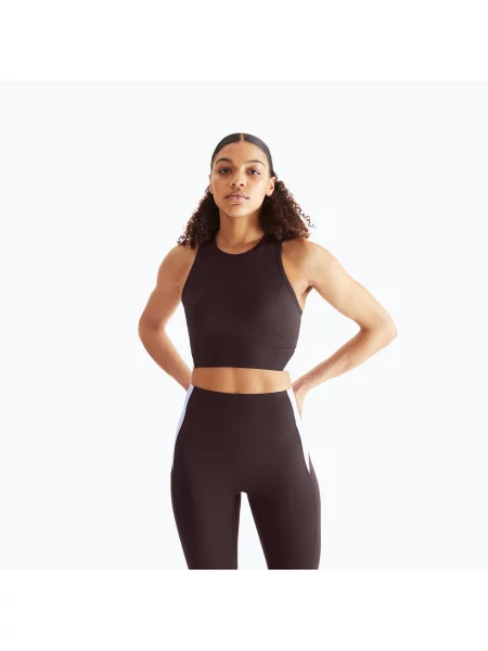 Koszulka On Running Movement Crop lavender brązowa