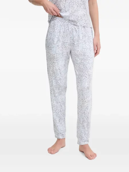 Pijamale Dkny cu imagine cu model leopard albastru