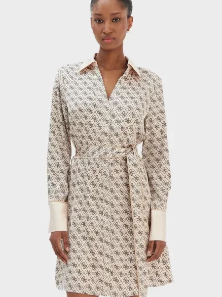 Сукня Guess бежева