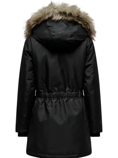 Geacă parka Only cu glugă negru