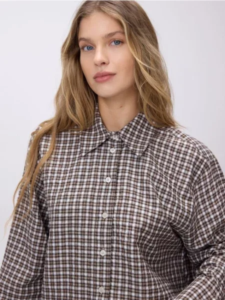Reserved Koszula w kratę wielobarwny