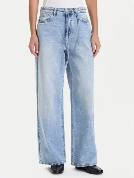 Vero Moda Blugi Wien Wide Leg albastru