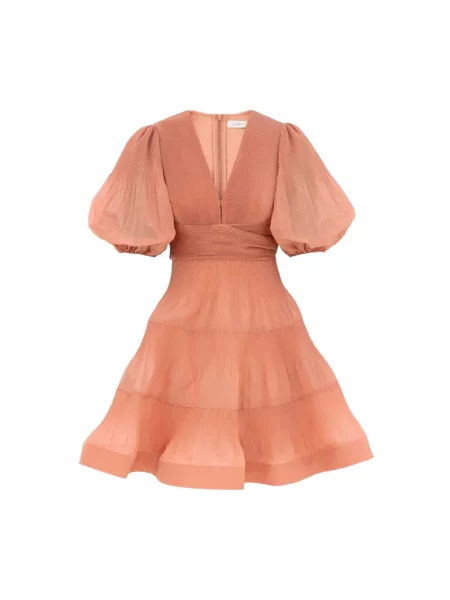 Sukienka mini Zimmermann pomarańczowa