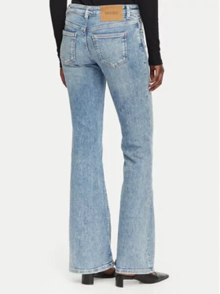 HUGO Farmer Gelissa Bootcut Fit kék