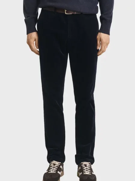 Вельветові штани Gant сині