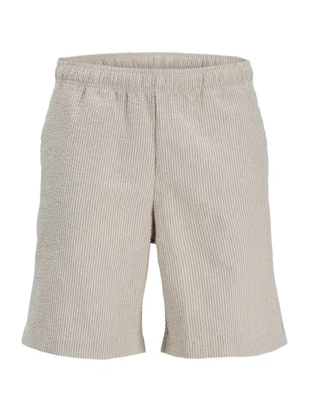 JJ Rebel Pantaloni JREBHAVEN maro deschis alb