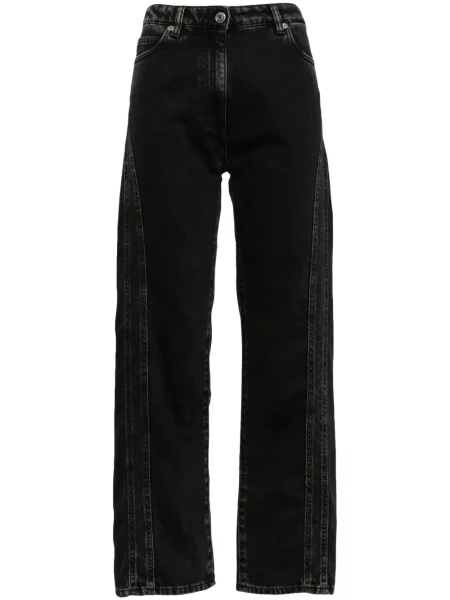 Blugi drepți Iro cu talie înaltă negru