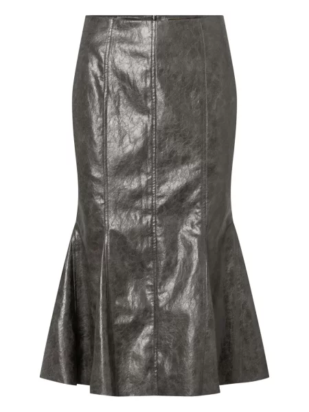 Spódnica midi Elena Velez do kolan brązowa