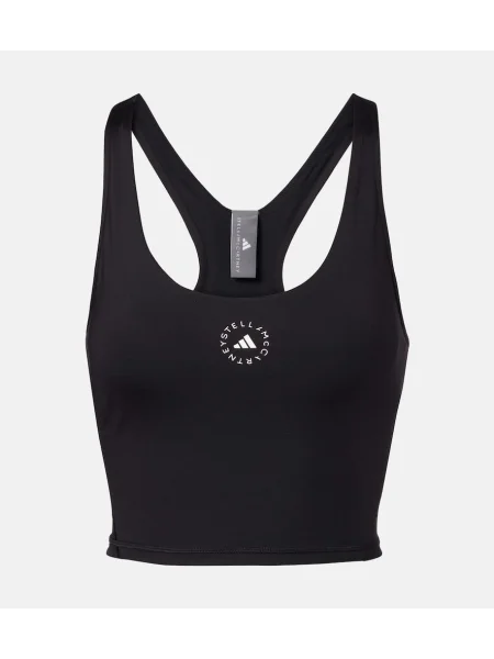 Top sport Adidas By Stella Mccartney negru