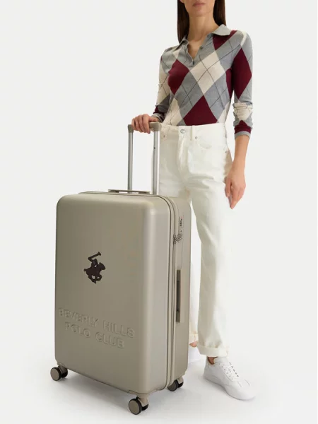 Beverly Hills Polo Club Велика валіза бежевий