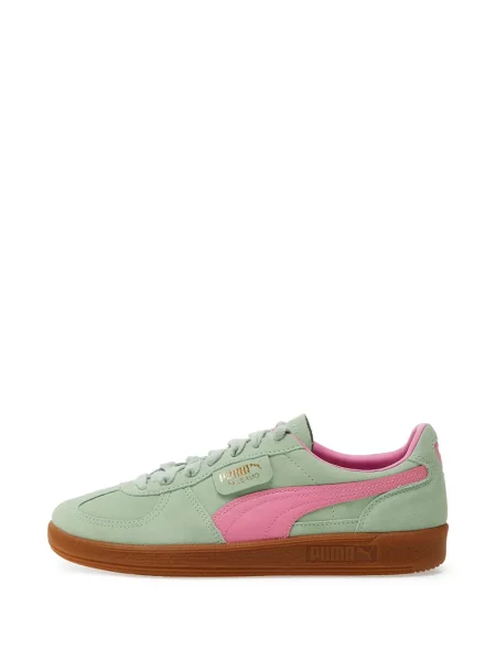 Sneakerși Puma Suede cu șireturi din piele de căprioară verde