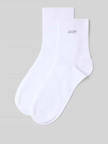 Skarpety z obszyciem z kamieni stras Joop! Collection białe