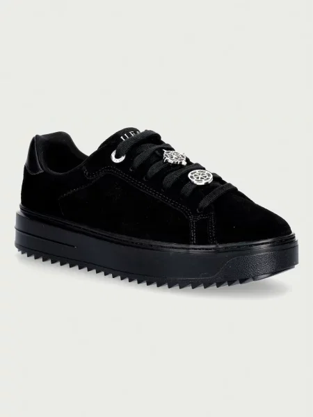 Guess sneakers pentru femei din piele întoarsă negru