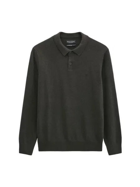 Dzianinowy sweter Marc O'polo z długim rękawem brązowy