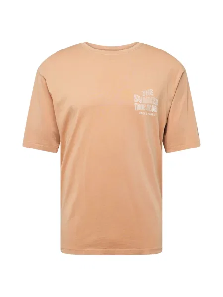 JACK & JONES Tricou JPRBLUANTHONY portocaliu deschis alb