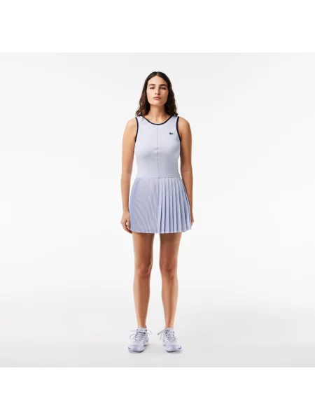 Lacoste Sukienka Slim Fit niebieski