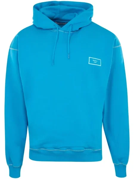 Класически суичър с качулка Martine Rose синьо