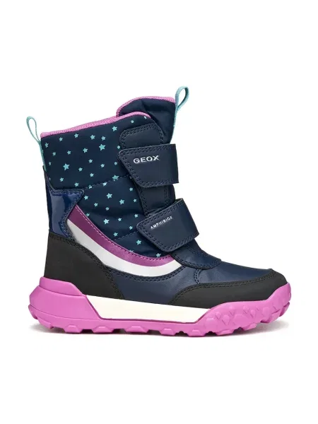 Geox Škornji za sneg J Trekkyup B Ab S Mornarsko modra