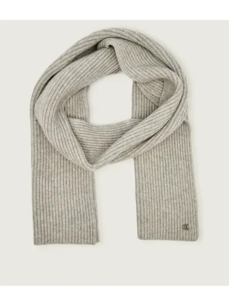 Calvin Klein Fular Ck Metal Wool Rib Scarf gri
