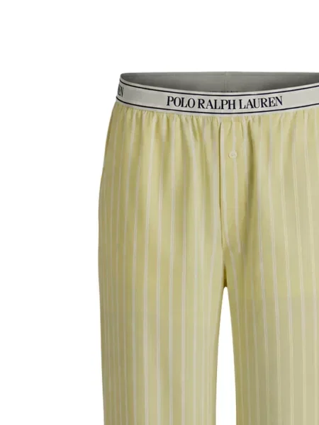 Decupat pijamale Polo Ralph Lauren cu imagine tricotate galben
