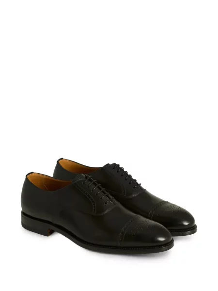 Brogues Kiton din țesătură twill negru
