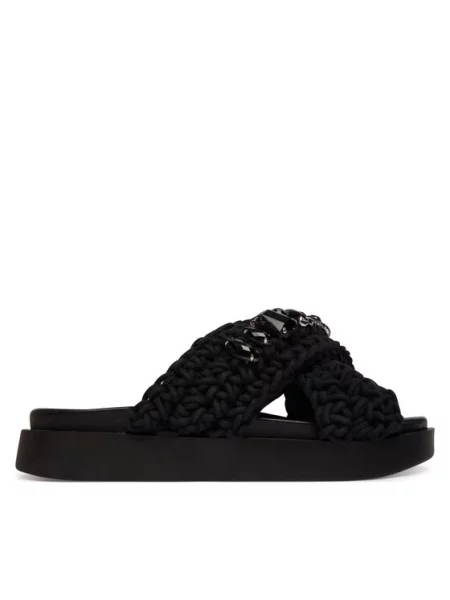 Női papucsok INUIKII Woven Stones black. Méret: 36 EU fekete
