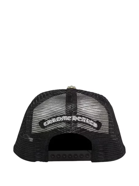 Căciulă Chrome Hearts cu motiv cu inimi alb