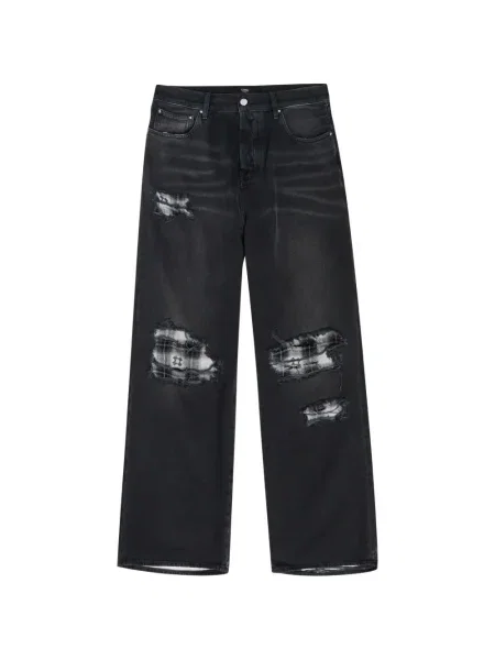 Дънки Amiri с протрити краища черно