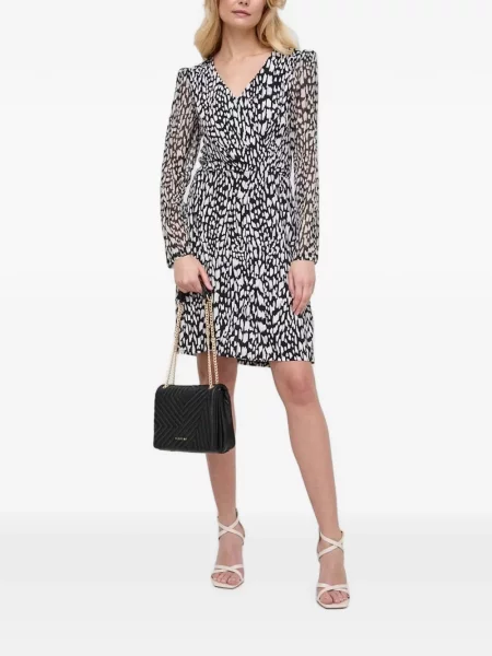 Rochie mini Morgan cu imagine cu imprimeu abstract plic
