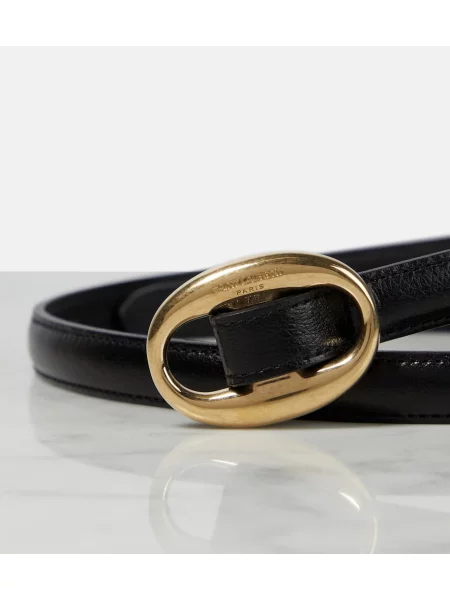 Curea Saint Laurent din piele negru