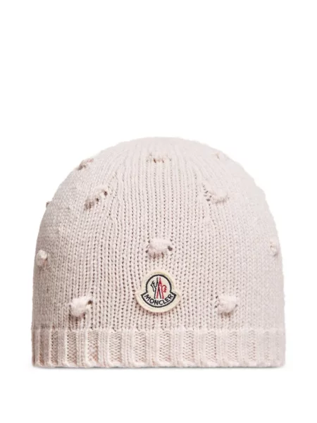 Czapka dziecięca Moncler Enfant różowa
