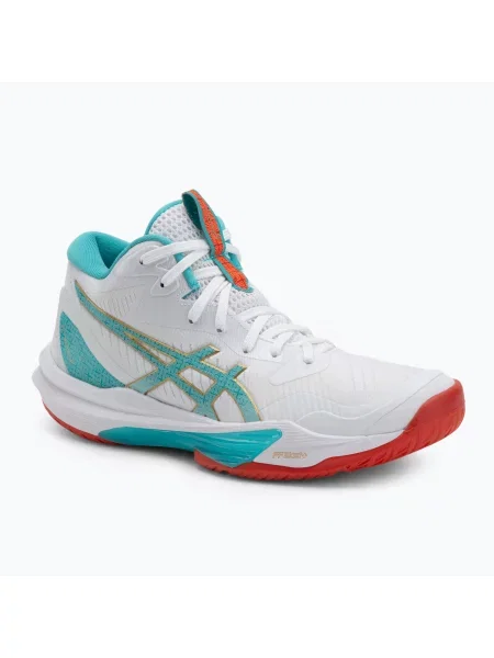 Încălțăminte de volei pentru femei Asics Sky Elite FF MT 3 alb/sticlă de mare alb