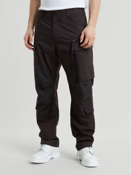 Hlače iz tkanine G-Star Raw črna